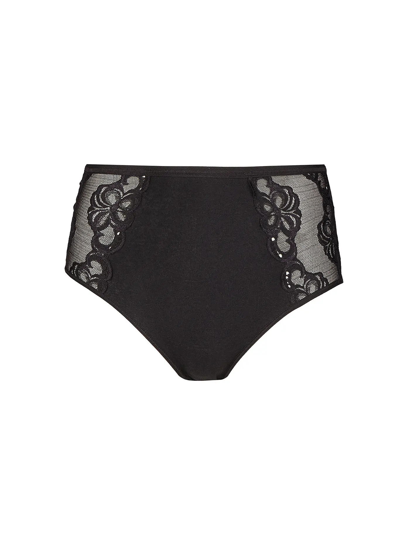 NINA VON C | Taillenslip mit Spitze Weiss | schwarz